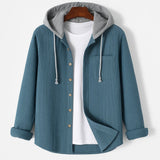 Men's Corduroy Hoodie with Adjustable Hood