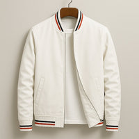 Men's Cotton Blend Parker Jacket with Ribbed Trim Hero