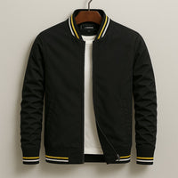 Men's Cotton Blend Parker Jacket with Ribbed Trim Lifestyle