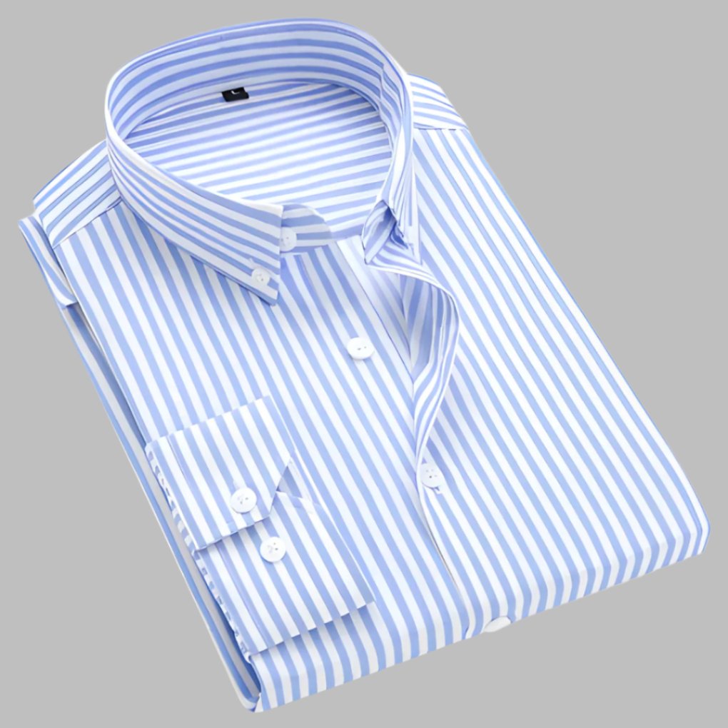 Men's Cotton Oxford Plaid Shirt with Chest Pocket Detail