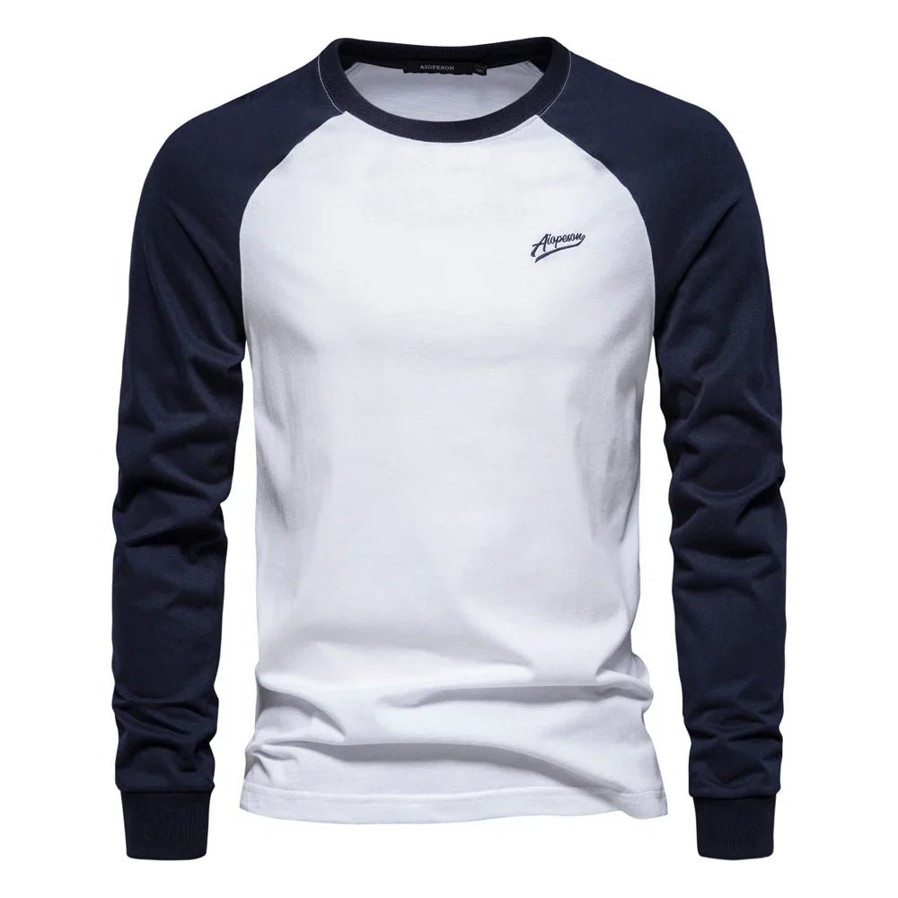 Men's Cotton Sporty Long Sleeve Shirt Back