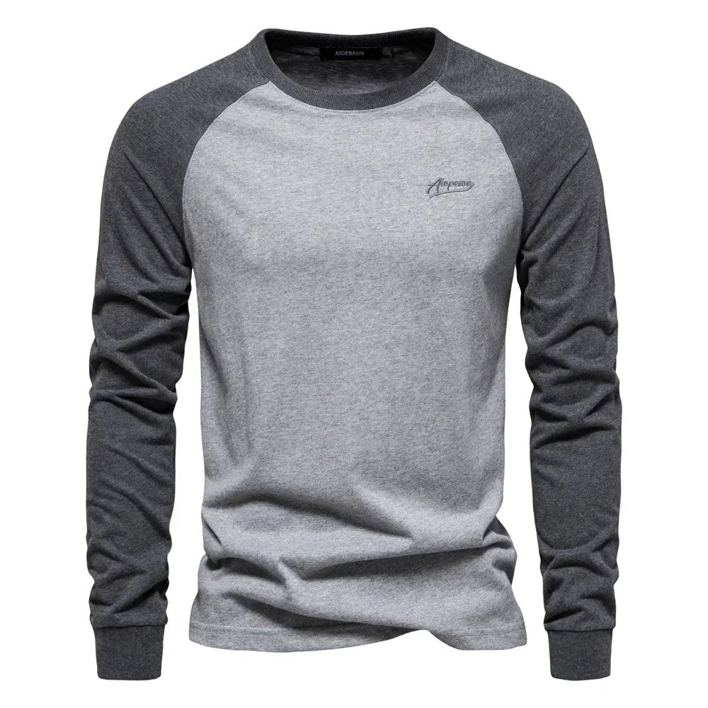 Men's Cotton Sporty Long Sleeve Shirt Detail