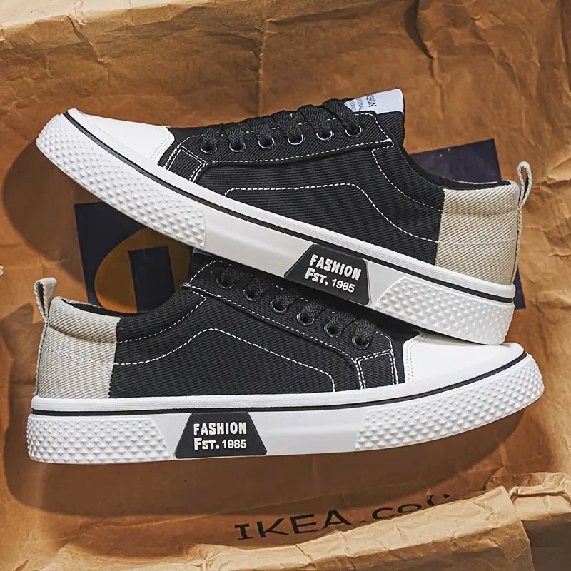 Men's Cushioned Lace-Up Shoes with Impact Absorbing Sole Angle
