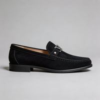 Men's Elegant Business Loafers with Slip On Finish Angle
