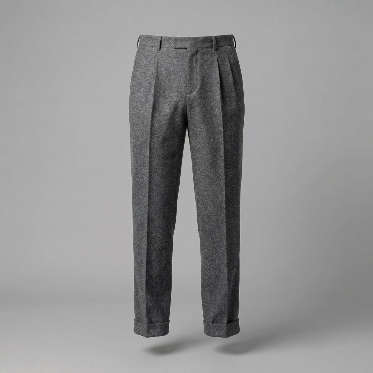 Men's Elegant Pleated Trousers with Side Adjuster Full