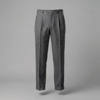 Men's Elegant Pleated Trousers with Side Adjuster Full