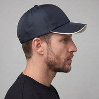 Men's Elegant Two-Tone Cap with Contrast Brim Front