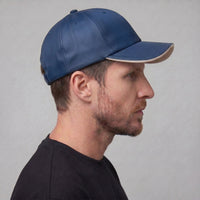 Men's Elegant Two-Tone Cap with Contrast Brim View 26