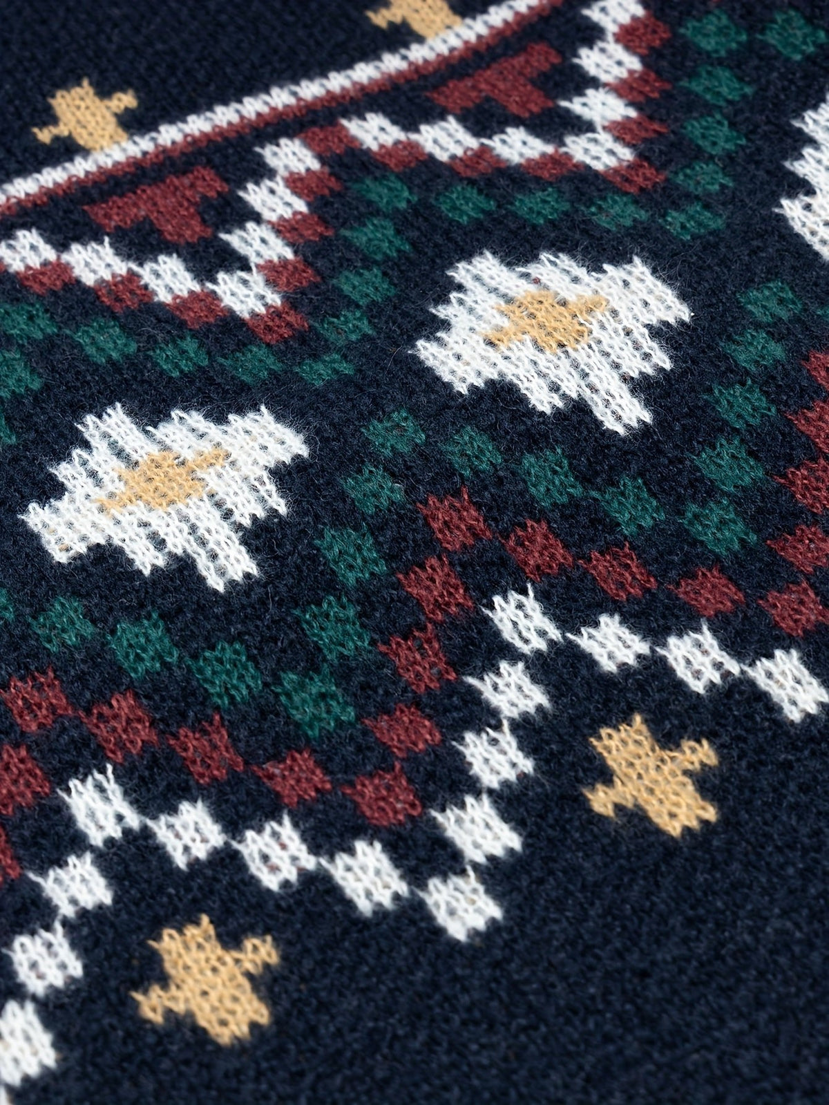 Men's Fair Isle Yoke Knit Jumper Back