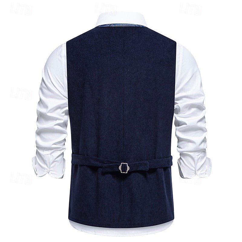 Men's Floral Embroidered Waistcoat | Smart Occasion Layer Angle