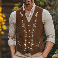 Men's Floral Embroidered Waistcoat | Smart Occasion Layer Hero