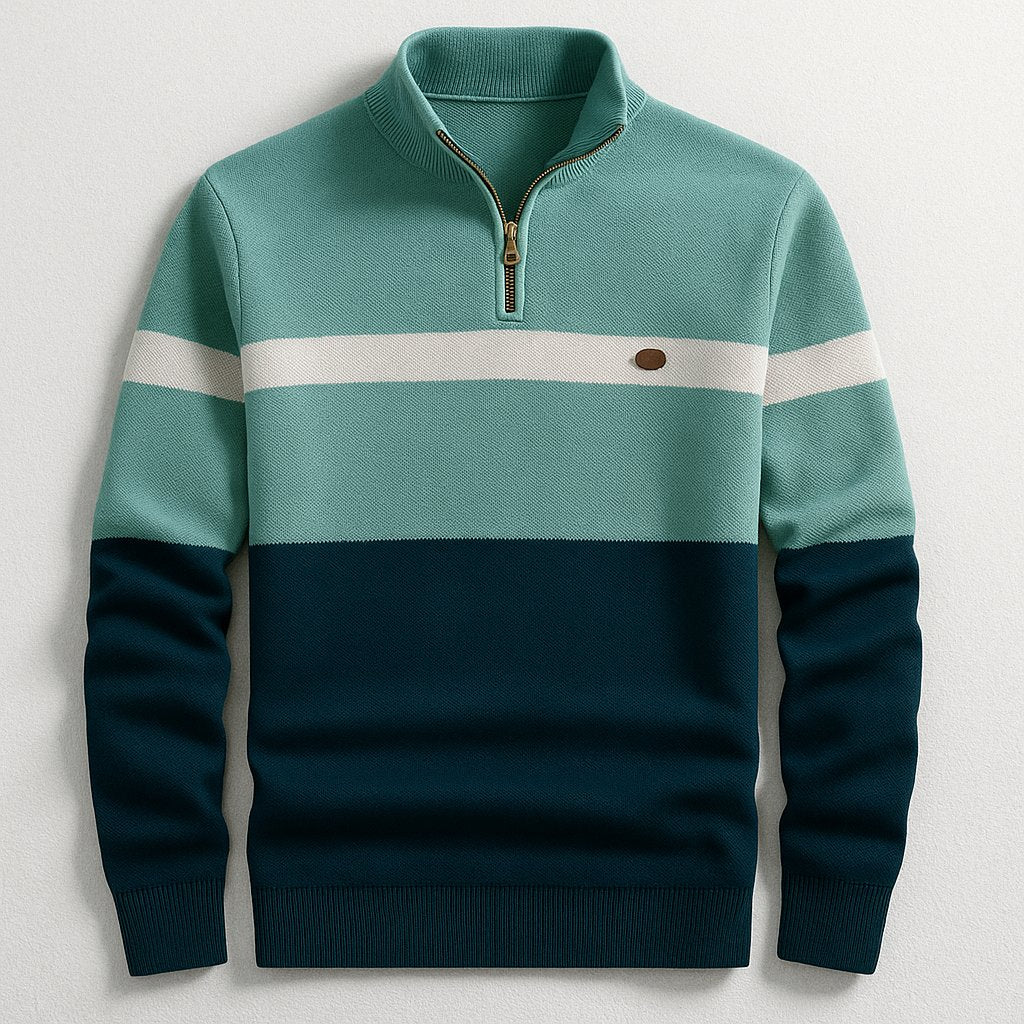 Men's Heritage Quarter-Zip Cotton Pullover Side