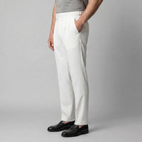 Men's High Waist Formal Trousers with Tailored Fit Close Up