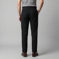 Men's High Waist Formal Trousers with Tailored Fit Side