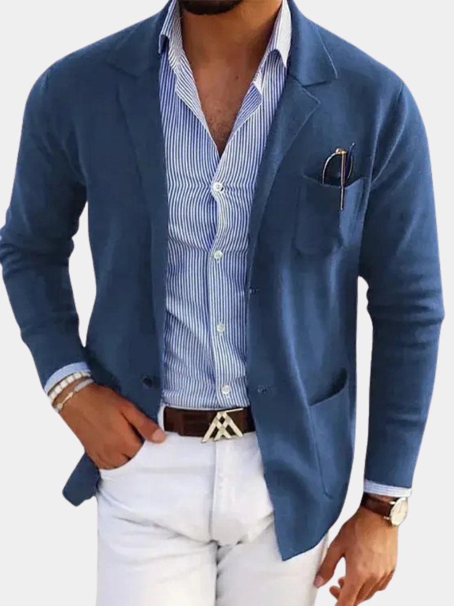 Men's Knit Blazer Jacket | Smart Casual with Relaxed Fit Hero