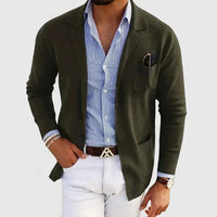 Men's Knit Blazer Jacket | Smart Casual with Relaxed Fit Lifestyle