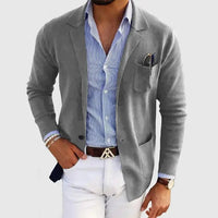 Men's Knit Blazer Jacket | Smart Casual with Relaxed Fit Side