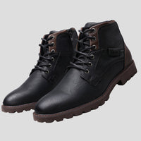 Men's Leather Dress Boots | Side Zipper with Sleek Finish Hero