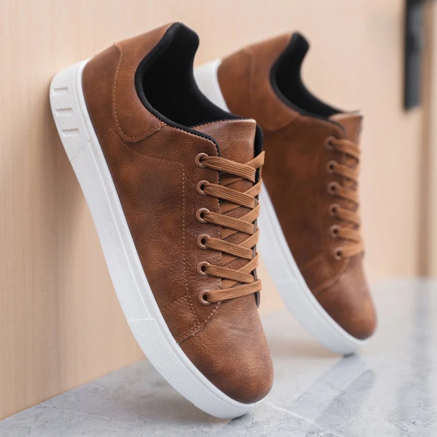 Men's Leather Sneakers | City-Ready with Refined Sole Lifestyle