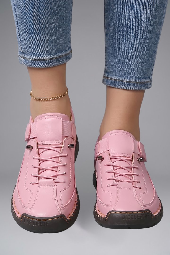 Men's Leather Trainers with Elastic Side Panels View 13