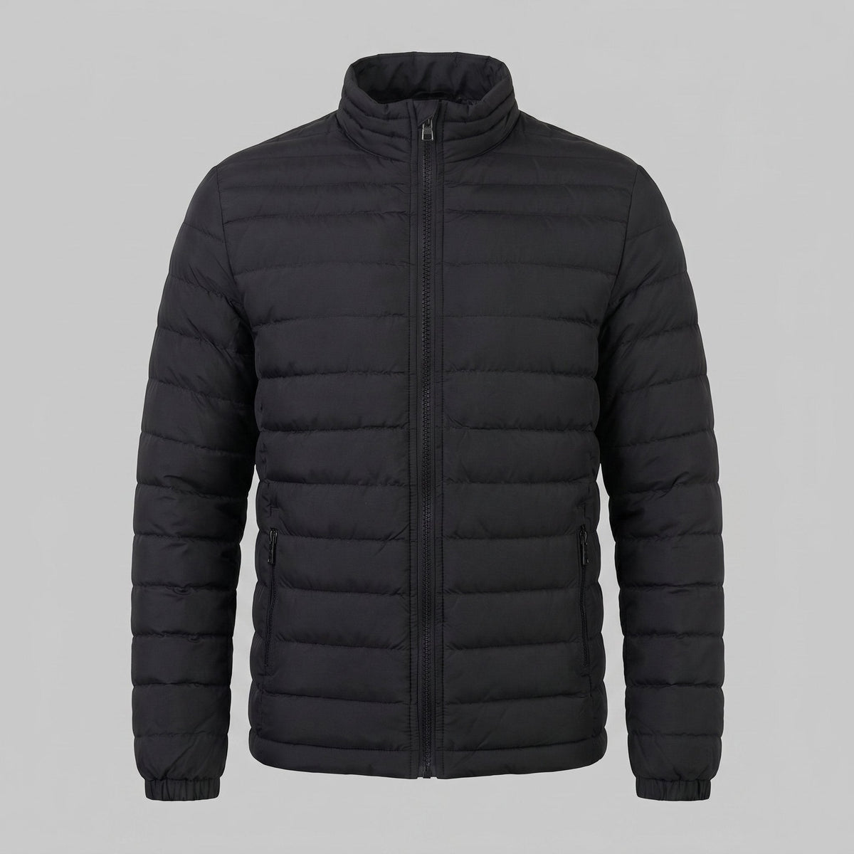 Men's Lightweight Puffer Spring Jacket with Quilted Finish Detail