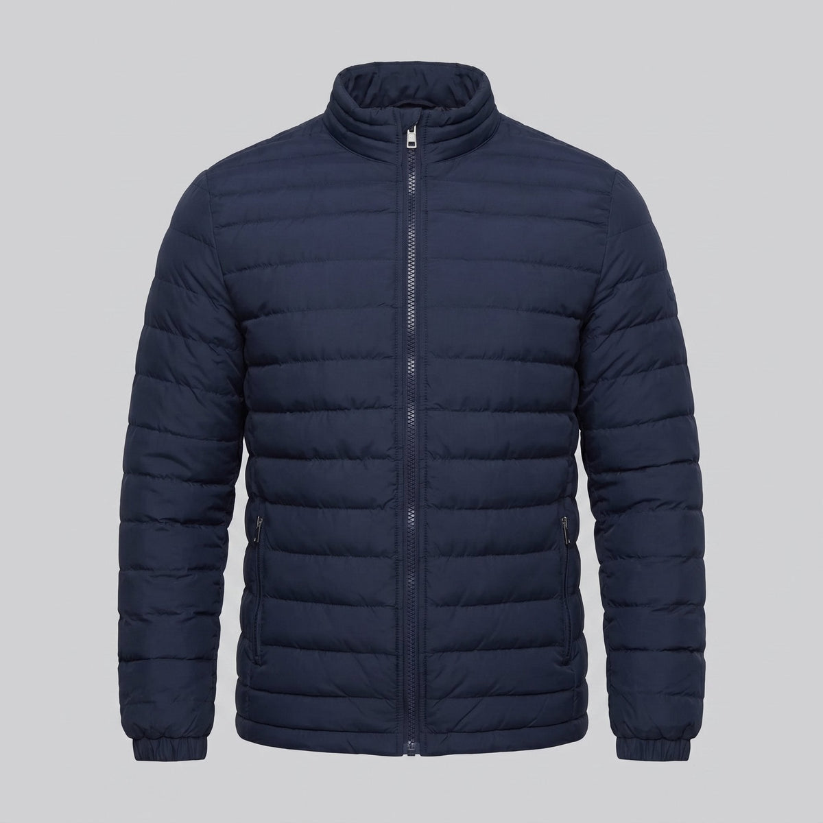Men's Lightweight Puffer Spring Jacket with Quilted Finish Full