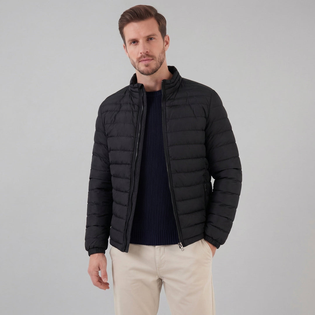 Men's Lightweight Puffer Spring Jacket with Quilted Finish Hero
