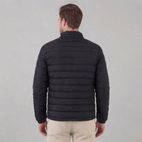Men's Lightweight Puffer Spring Jacket with Quilted Finish Side