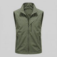 Men's Lightweight Utility Gilet with Zip Pockets Back