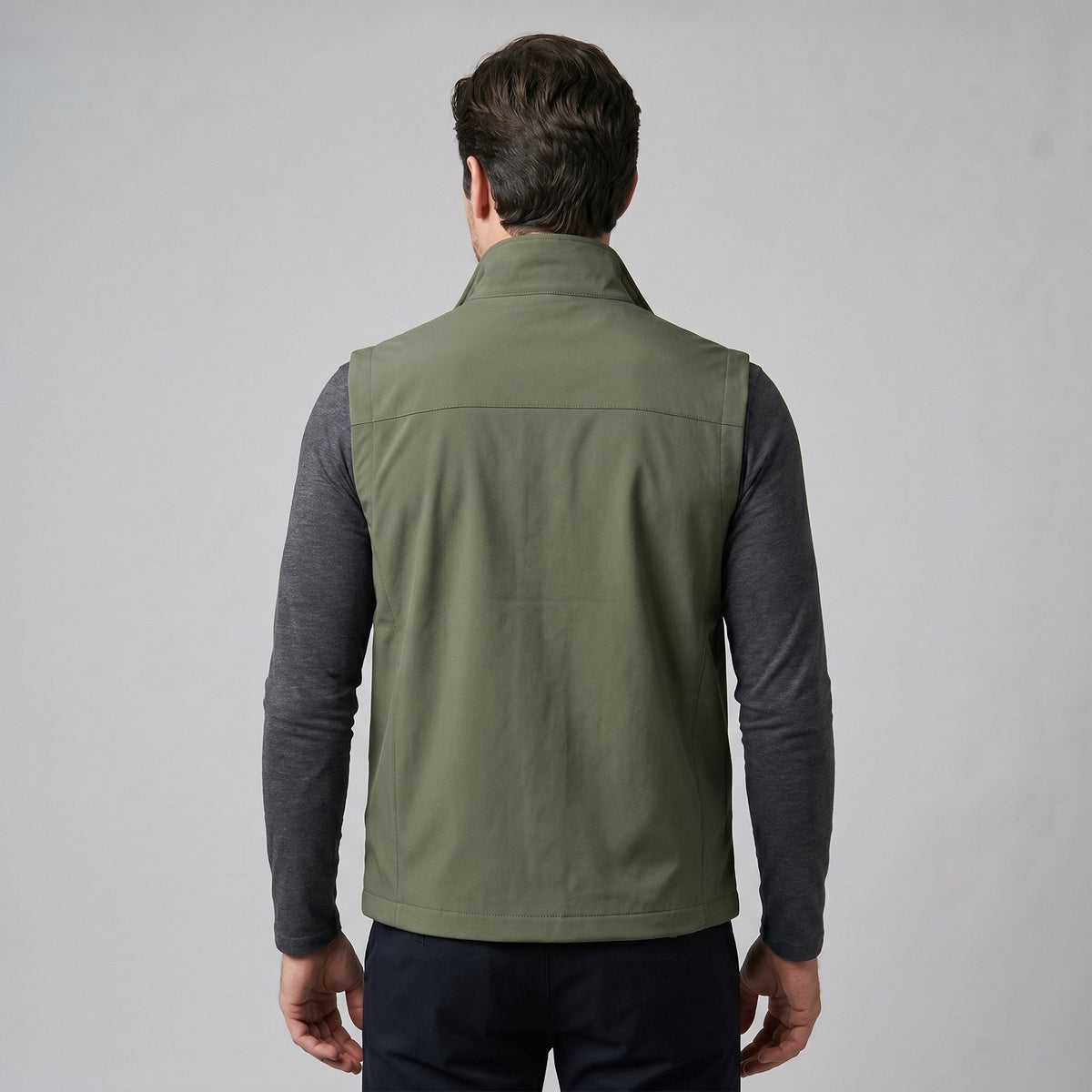 Men's Lightweight Utility Gilet with Zip Pockets Detail