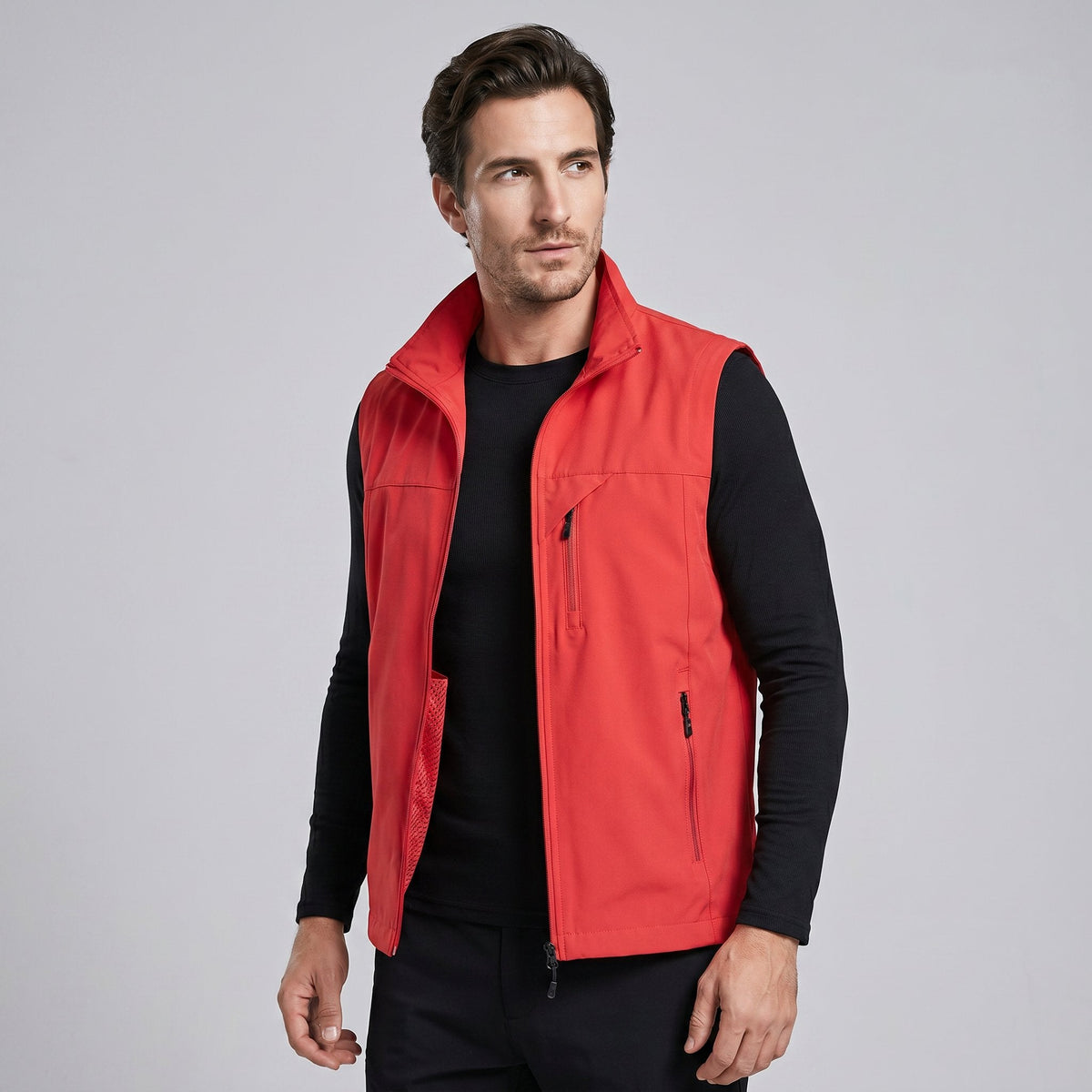 Men's Lightweight Utility Gilet with Zip Pockets View 11