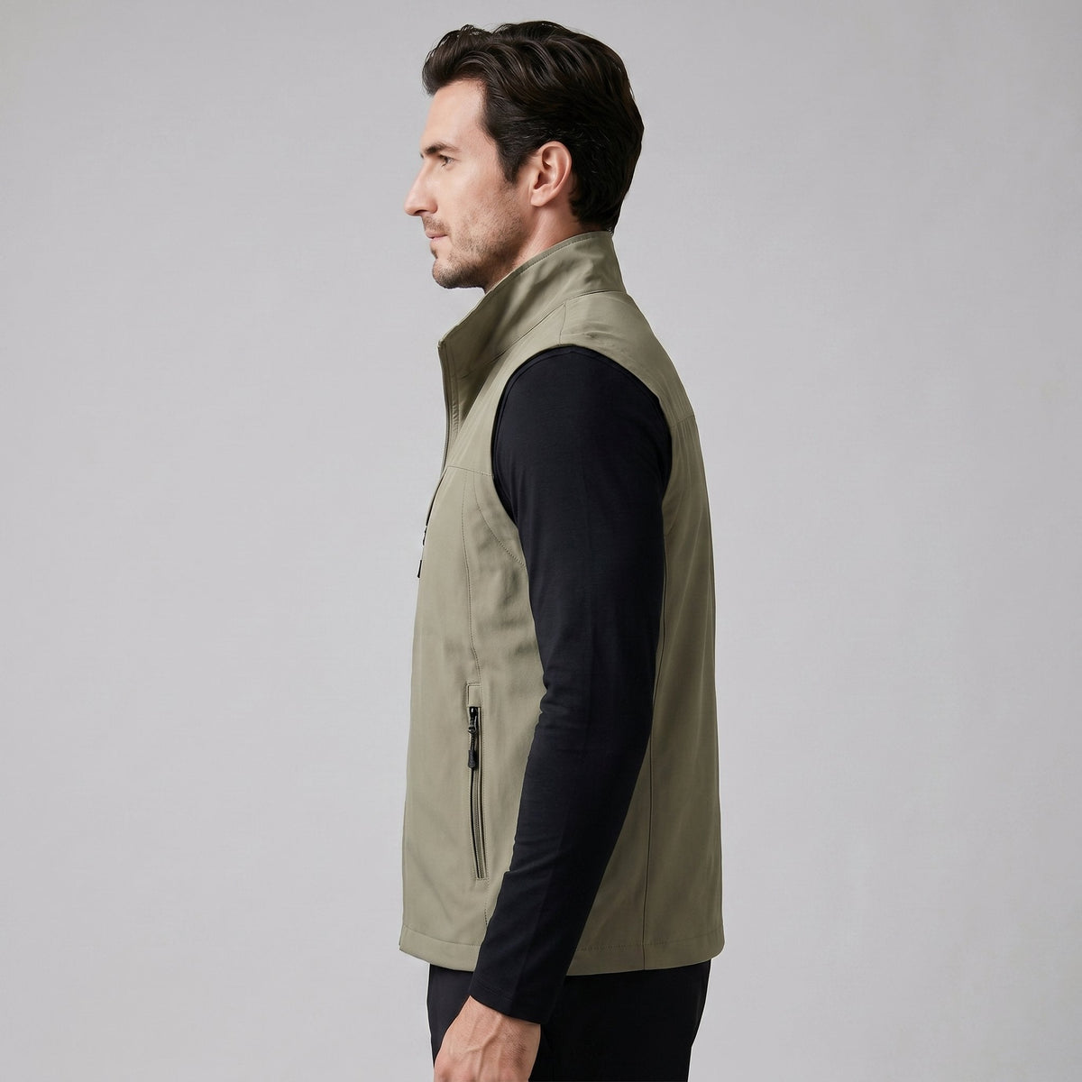 Men's Lightweight Utility Gilet with Zip Pockets View 17