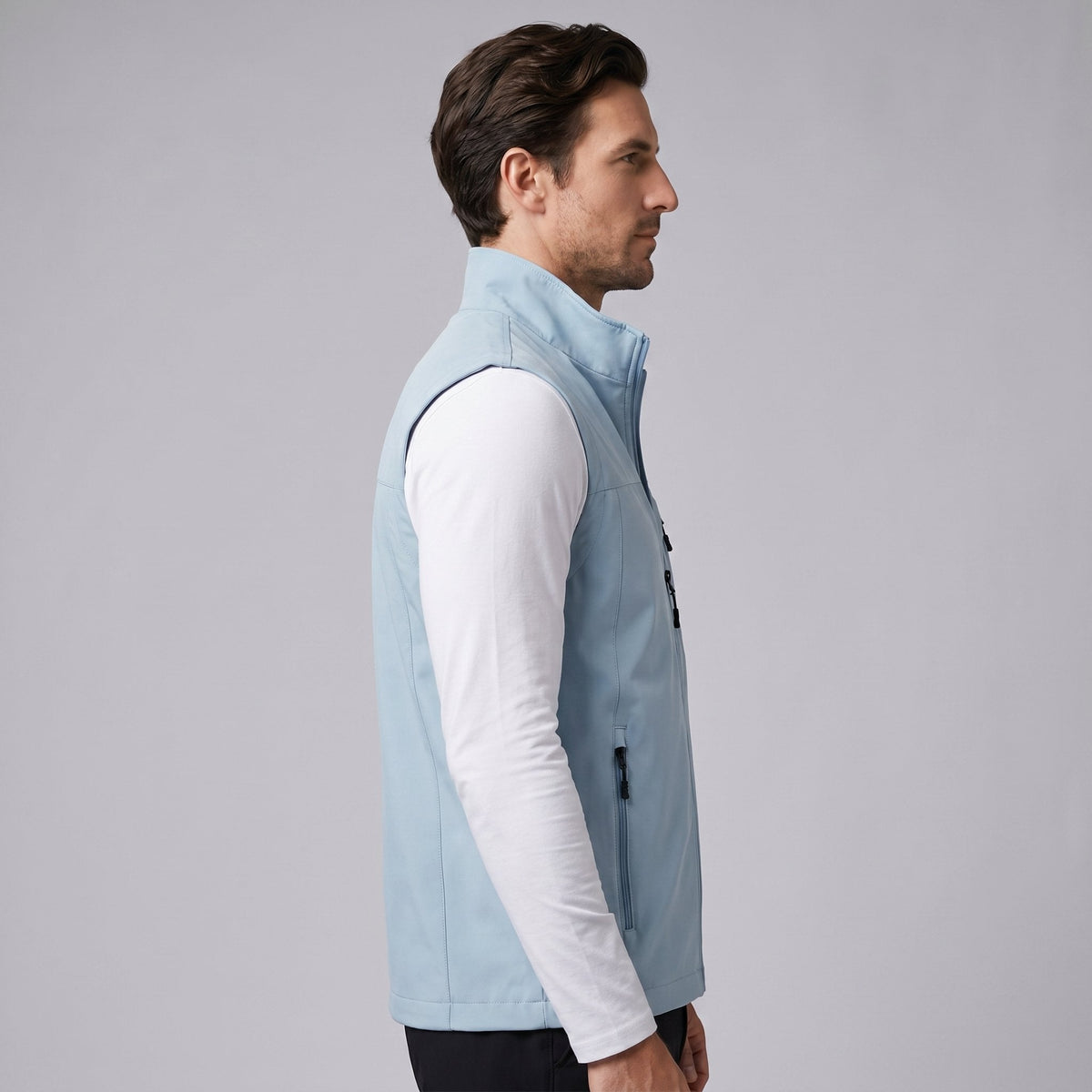 Men's Lightweight Utility Gilet with Zip Pockets View 22