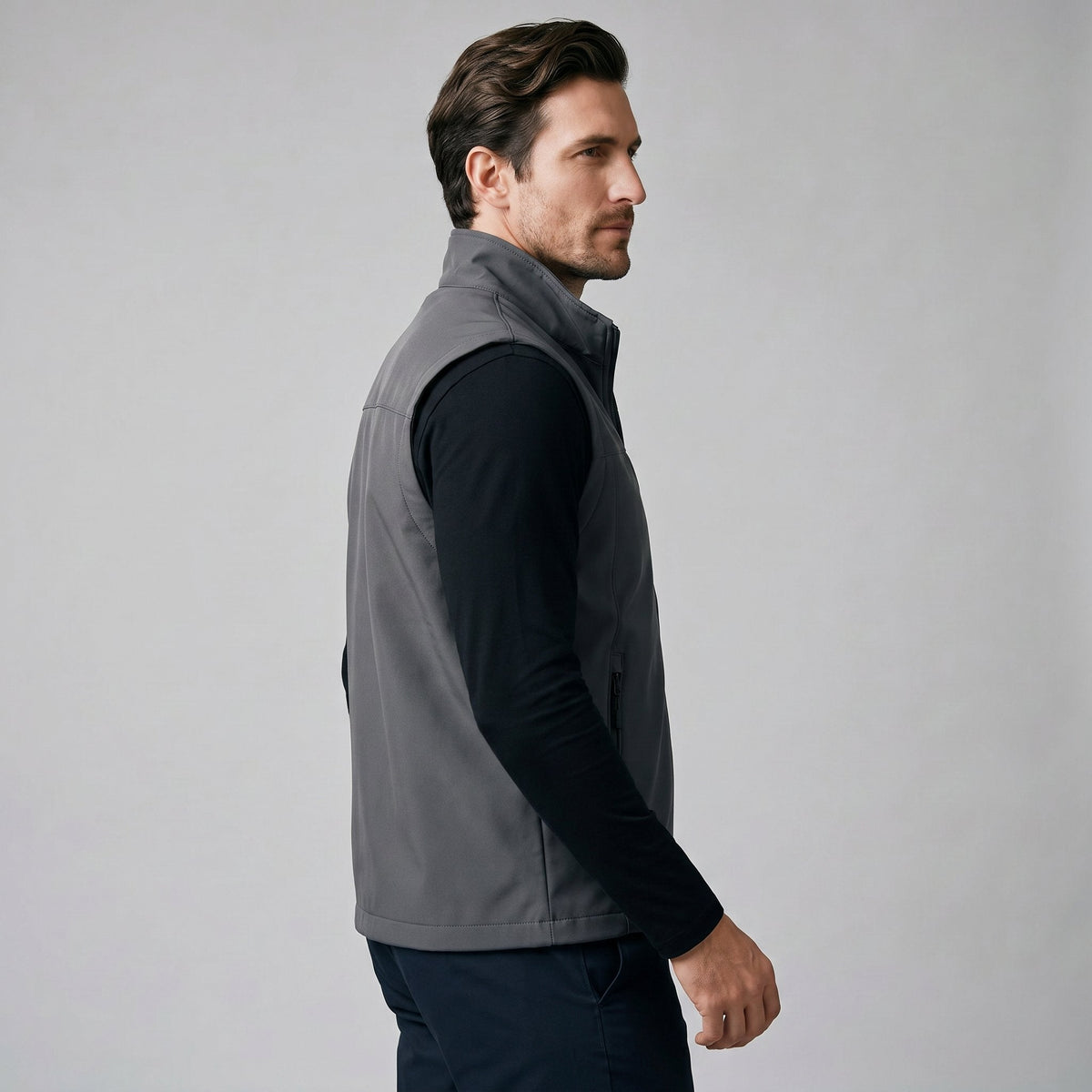 Men's Lightweight Utility Gilet with Zip Pockets View 27