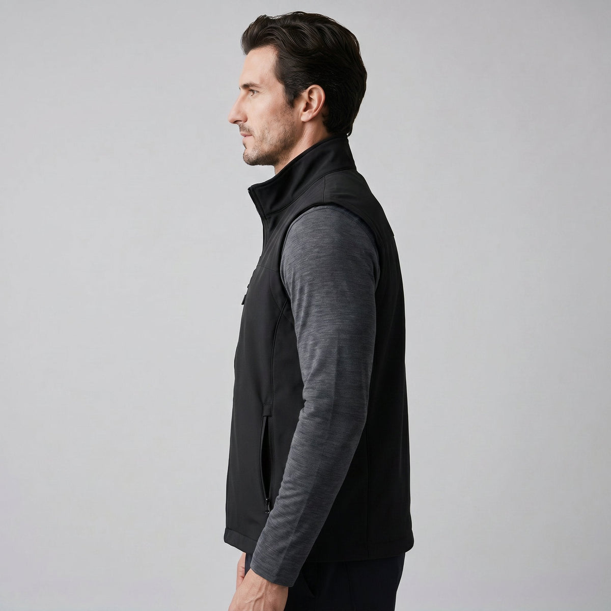 Men's Lightweight Utility Gilet with Zip Pockets View 32