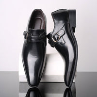 Men's Monk Strap Dress Shoes with Buckle Detail Detail