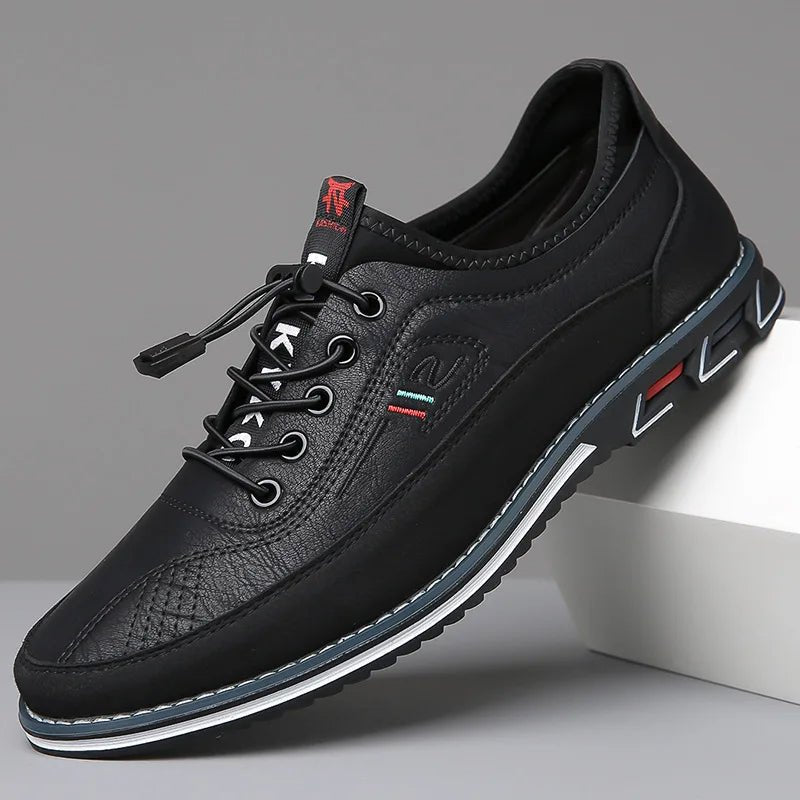 Men's Orthopedic Shoes | Everyday Comfort with Leather Sole Back