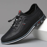 Men's Orthopedic Shoes | Everyday Comfort with Leather Sole Back