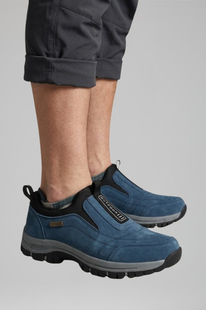 Men's Orthopedic Walking Shoes with Slip-On Design Side