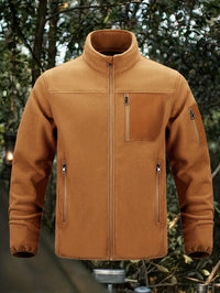 Men's Outdoor Jacket | Full Zip with Chest Pocket Front