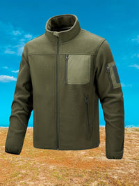 Men's Outdoor Jacket | Full Zip with Chest Pocket View 12