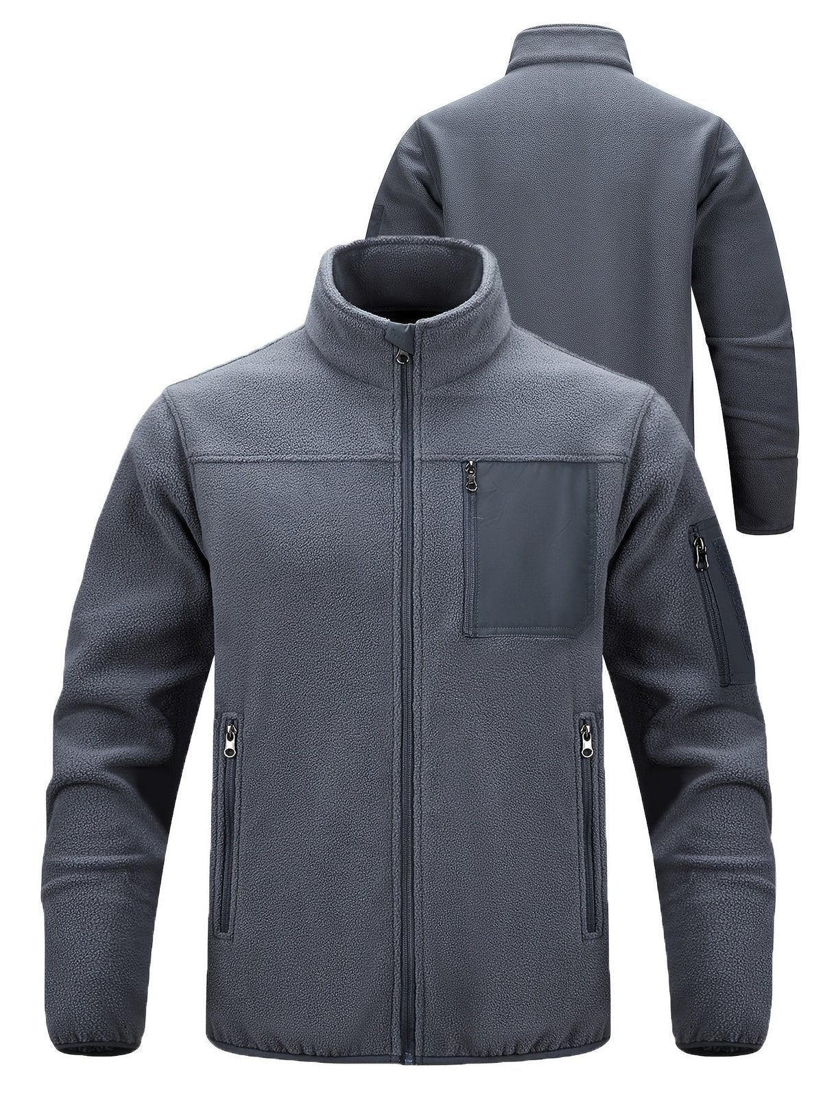 Men's Outdoor Jacket | Full Zip with Chest Pocket View 21