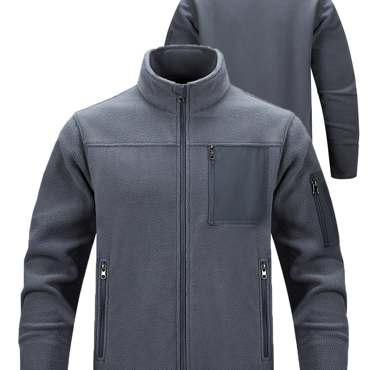 Men's Outdoor Jacket | Full Zip with Chest Pocket View 22