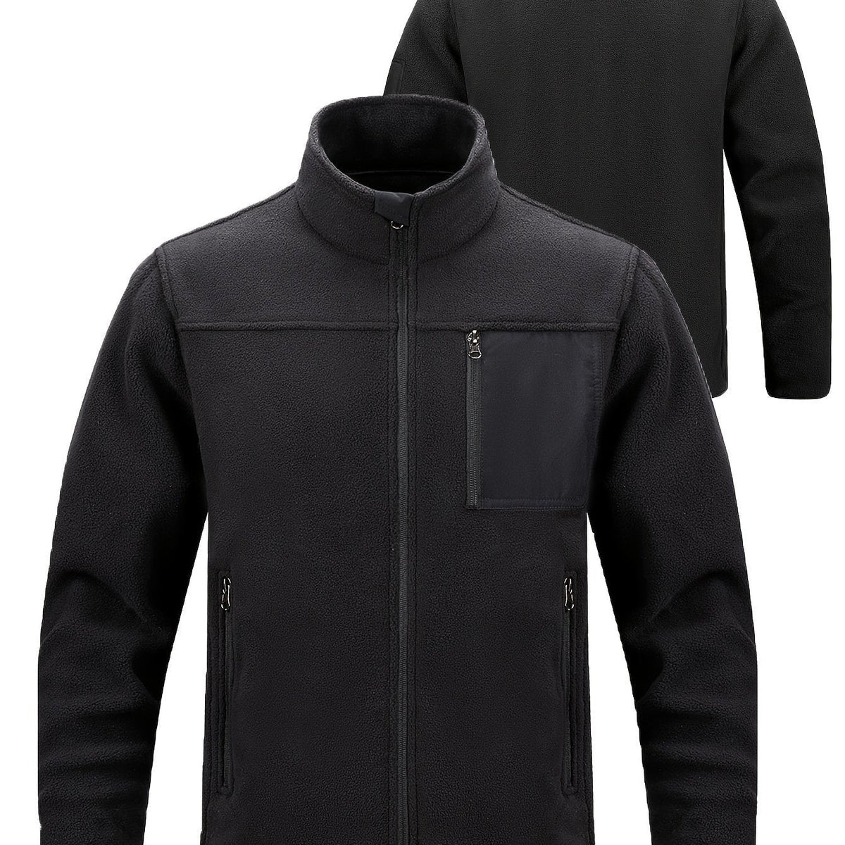 Men's Outdoor Jacket | Full Zip with Chest Pocket View 28