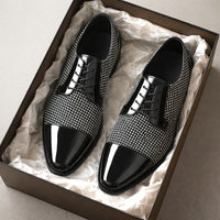 Men's Patent Cap Toe Oxford Shoes | Formal with Polished Finish Alternate