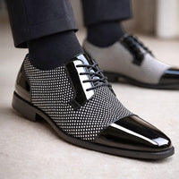 Men's Patent Cap Toe Oxford Shoes | Formal with Polished Finish View 11
