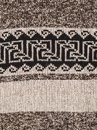 Men's Patterned Full Zip Cardigan Detail
