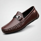 Men's Pebbled Leather Driving Loafer with Horsebit