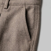 Men's Pleated Wide-Leg Tailored Trousers with Draped Fit Angle
