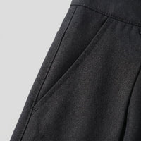 Men's Pleated Wide-Leg Tailored Trousers with Draped Fit View 12